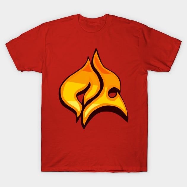 Fire graffiti T-Shirt by BiobulletM